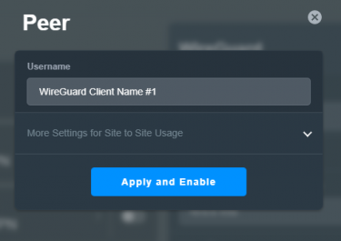 VPN Server-peer